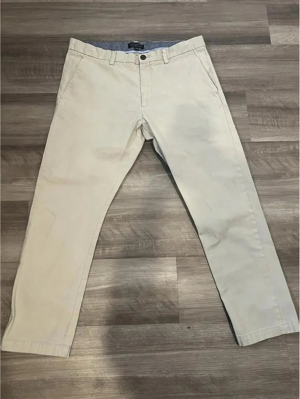 Banana Republic Fulton Skinny Chino Pants Men’s‎ 36x30 Beige Slim Fit